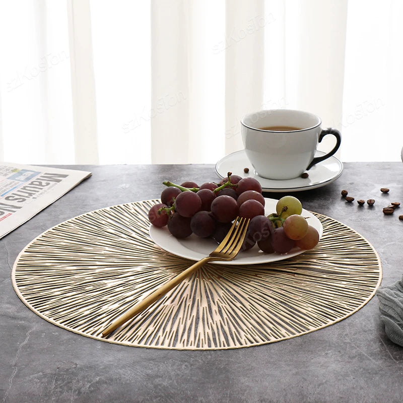 Hollow Round PVC Placemat