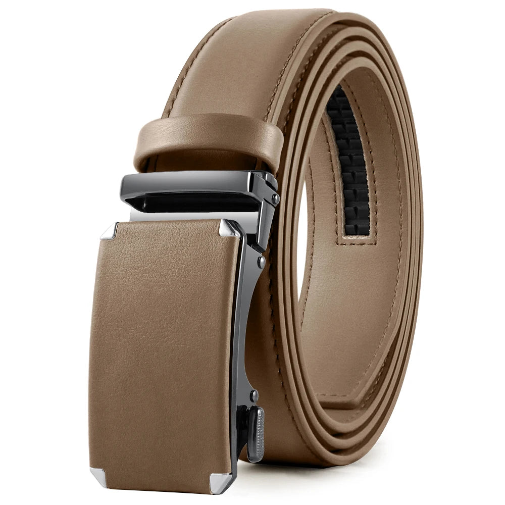 Men's Automatic Leather Ratchet Belt