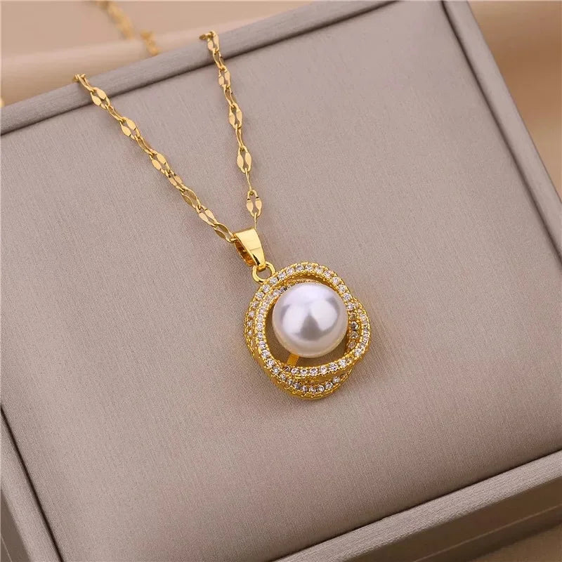 ✨ Light Luxury Zircon Crystal Necklace