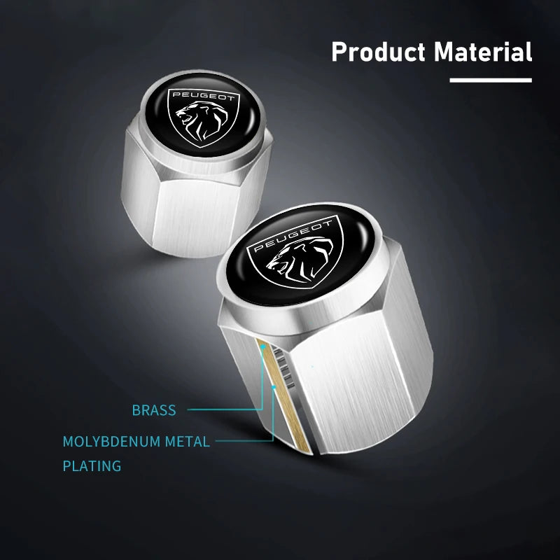 🚗 Aluminum Tire Valve Caps