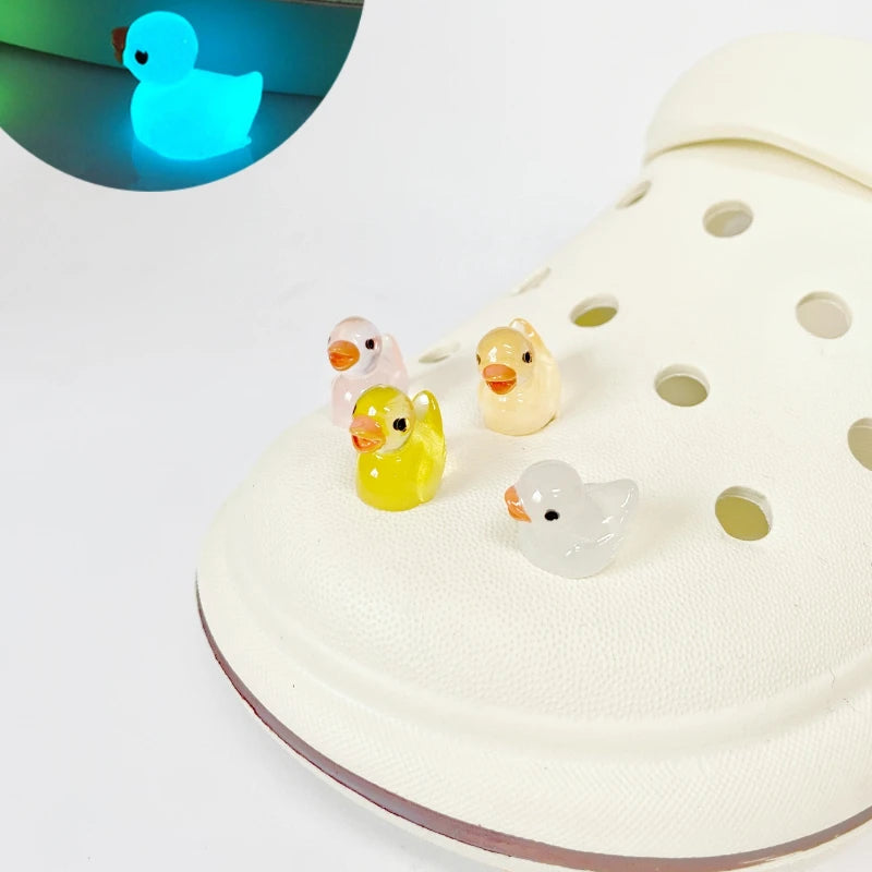 Glow-in-the-Dark Duck Shoe Charms