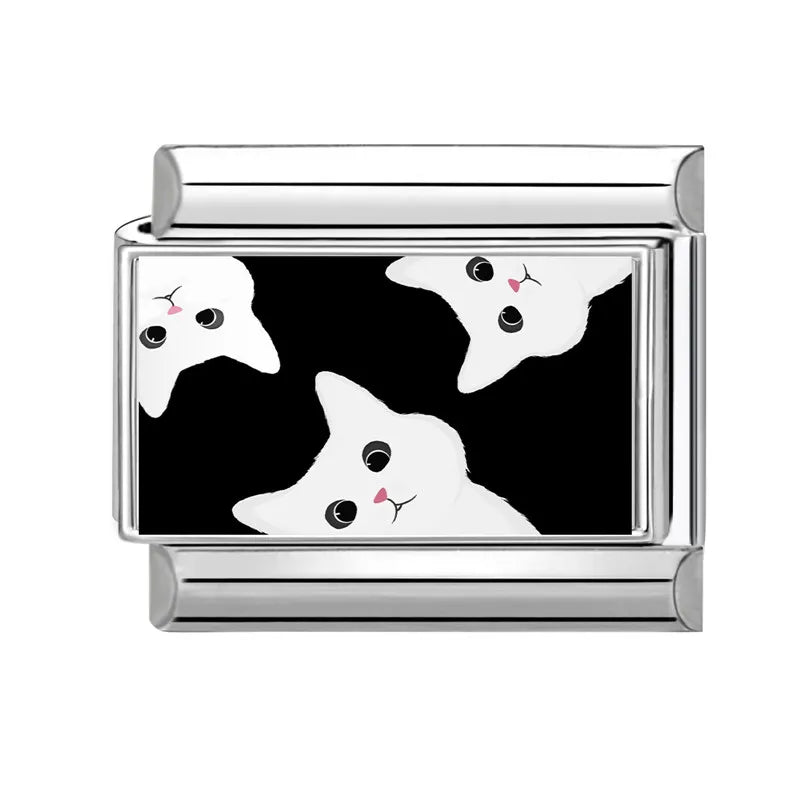 Black Italian Charm Bracelet