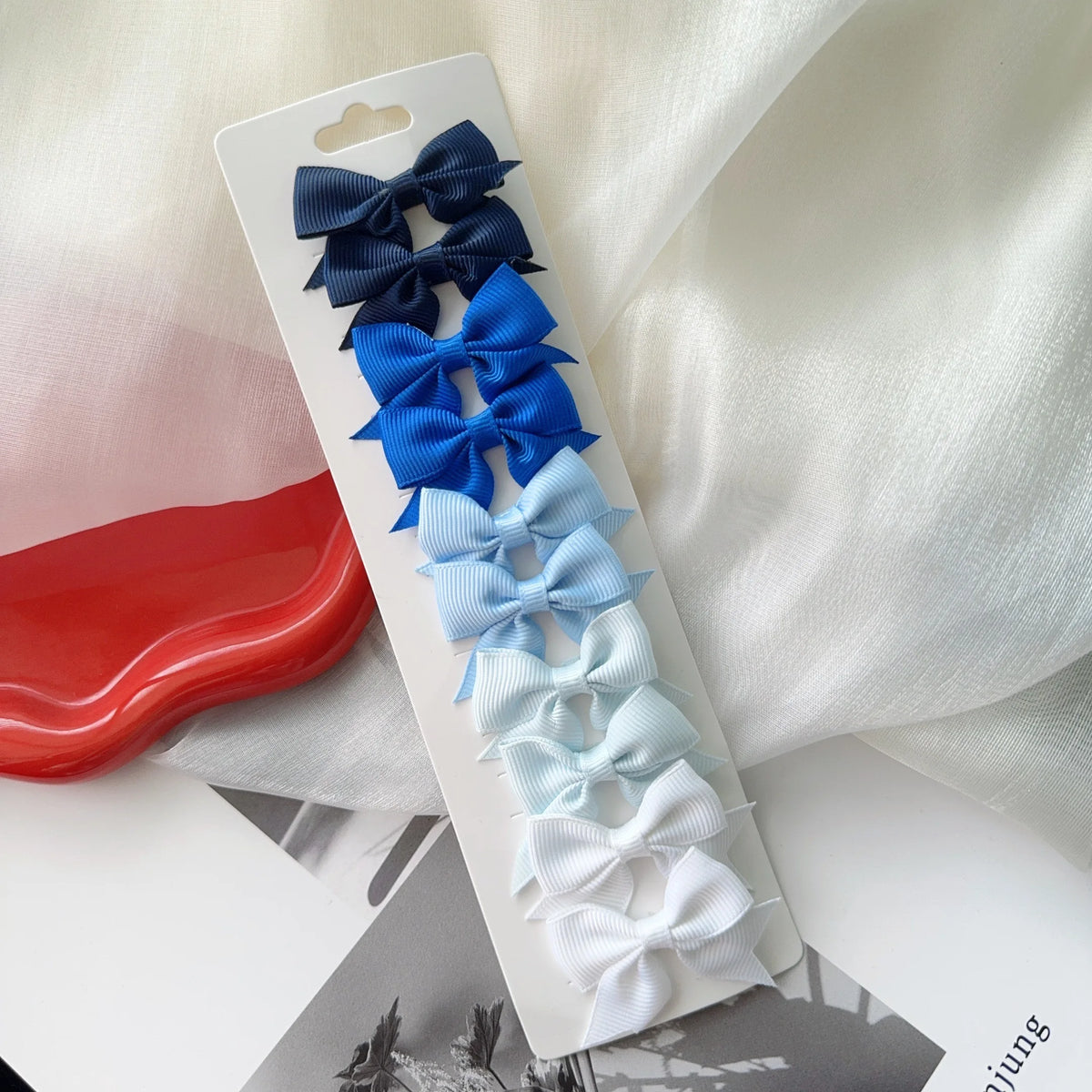 Girls Hair Bow Clips – 10 Pcs
