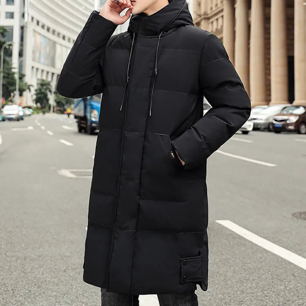 Men's Long Hooded Puffer Coat