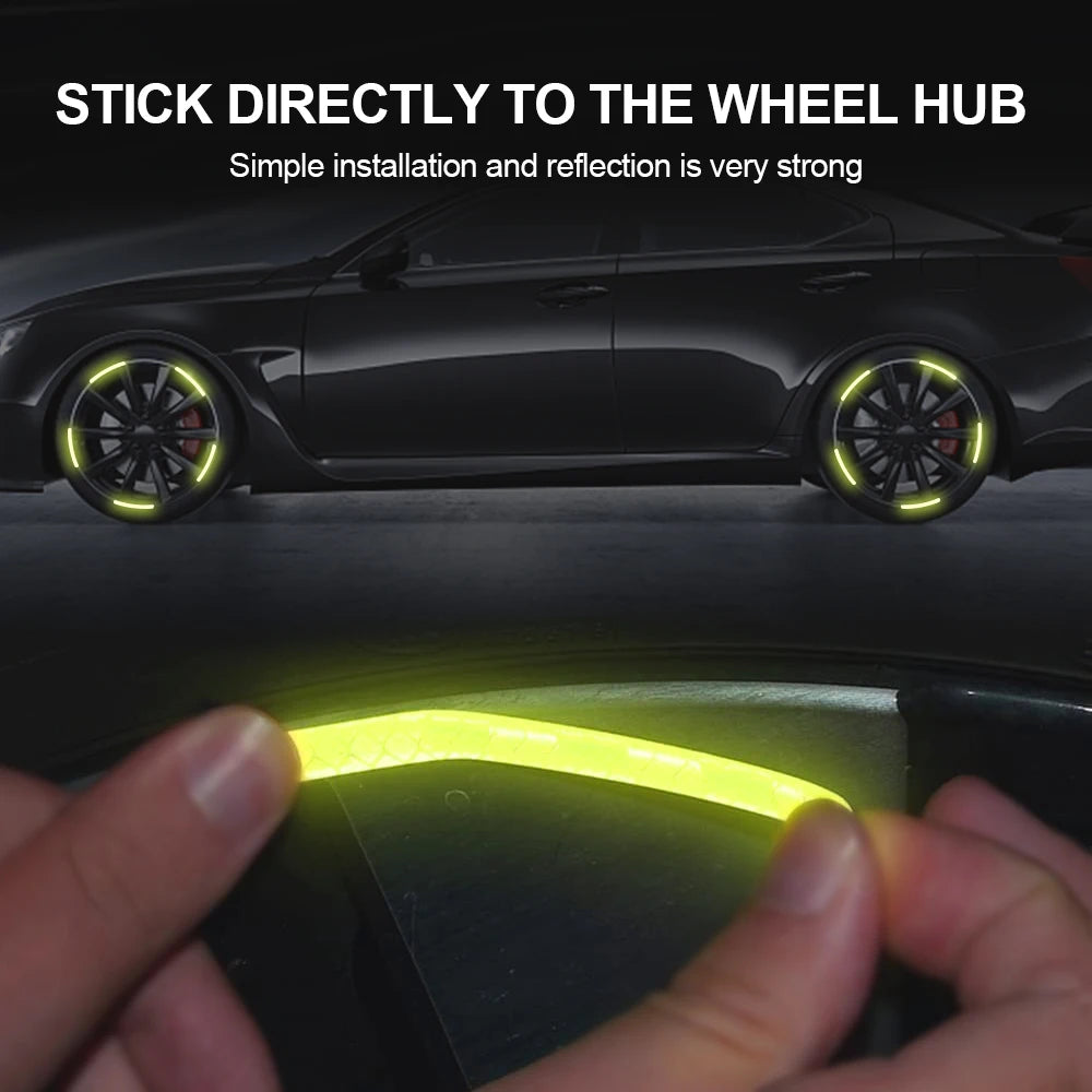 🚗 Reflective Wheel Rim Stripes