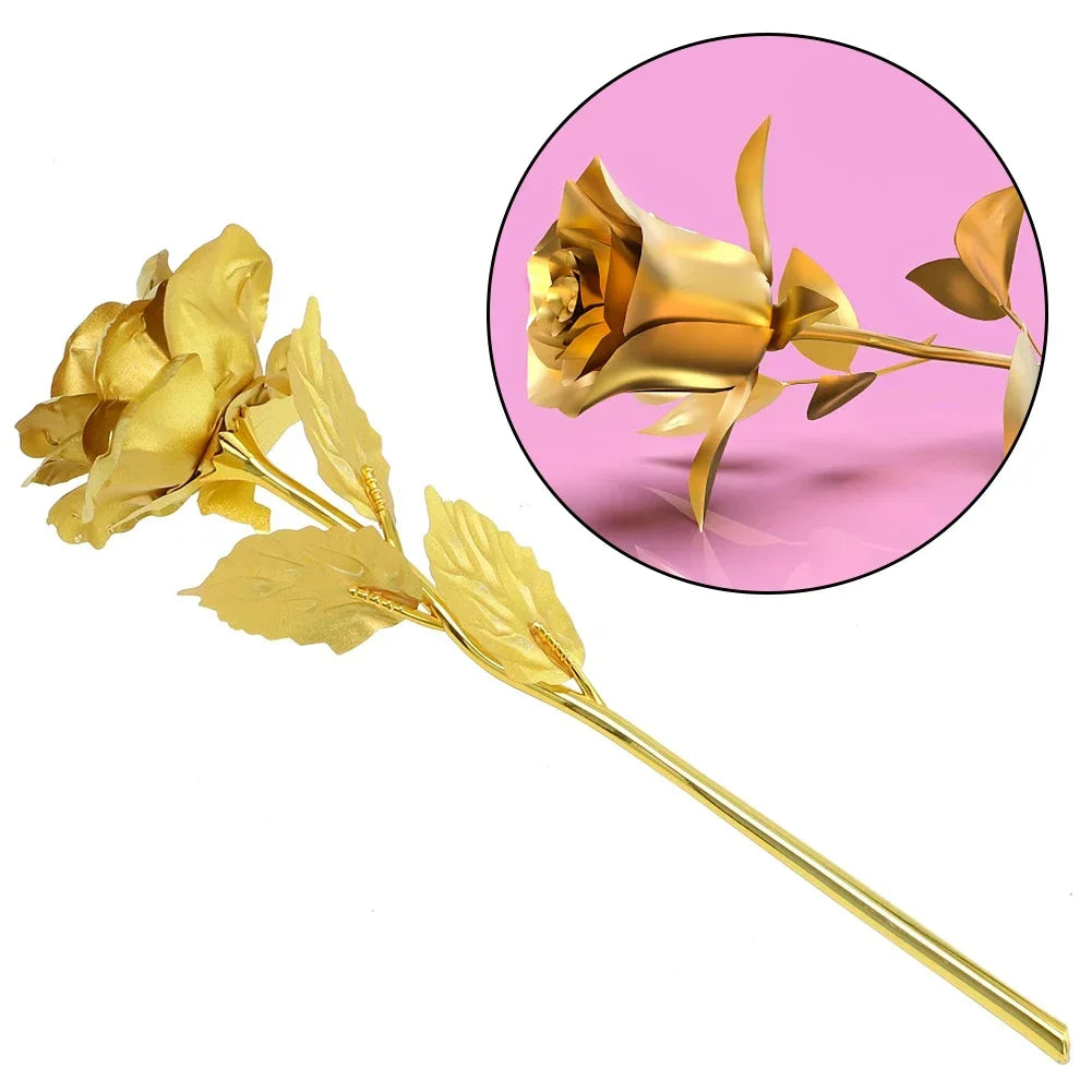 24K Gold Foil Eternal Rose