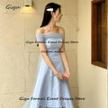 Draped A-Line Gown with Tulle Shawl