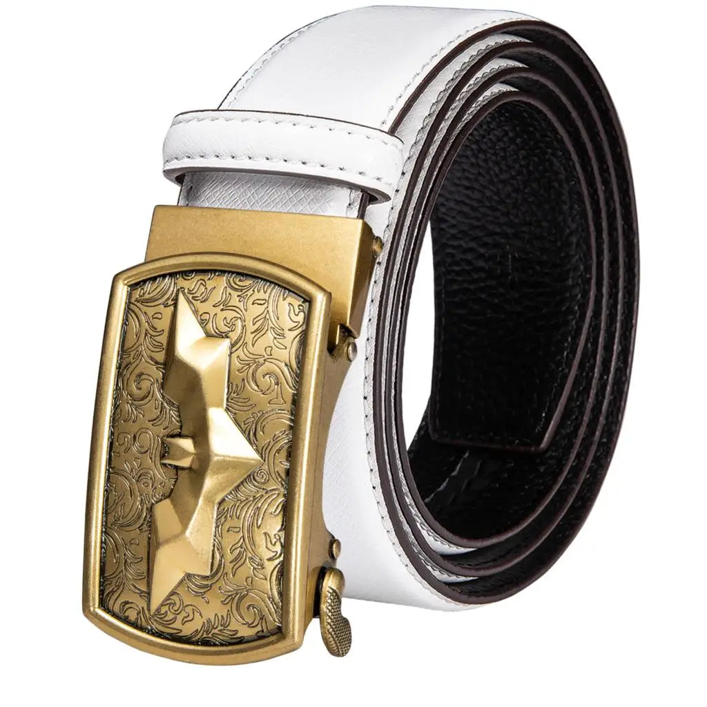 Men's Colorful Leather Jeans Belt