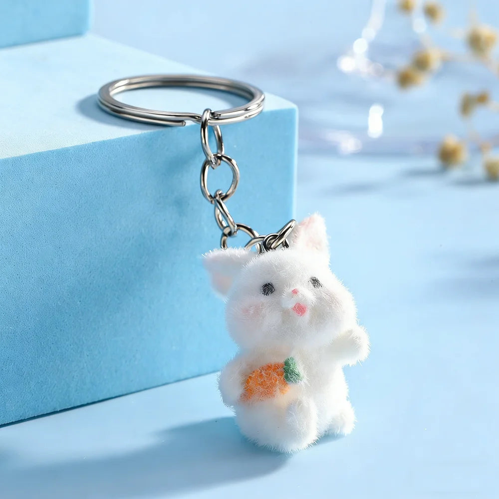 Fluffy Animal Keychains