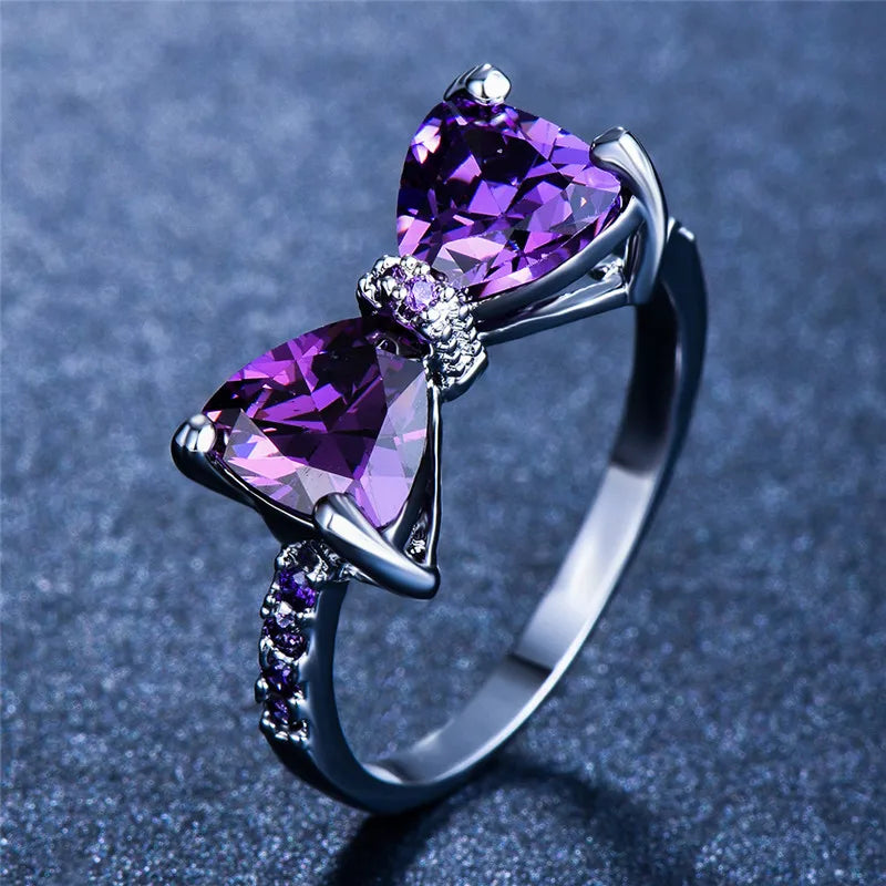 Bow Zircon Ring