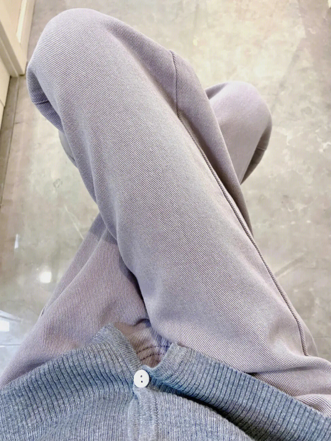 Purple High Waist Wide-Leg Jeans
