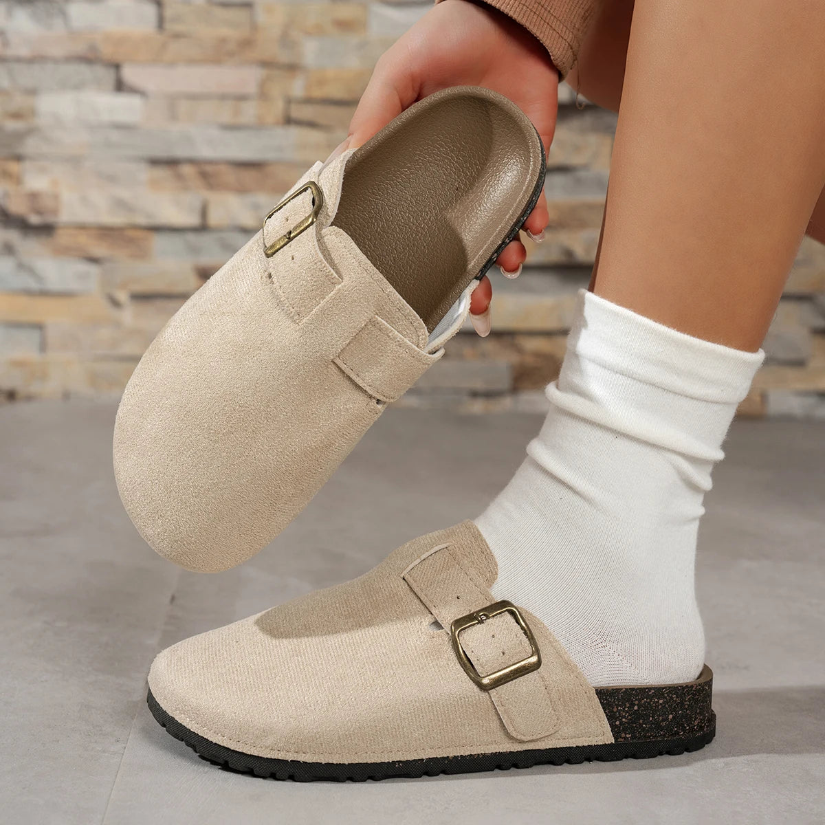 Women's Casual Buckle Flats