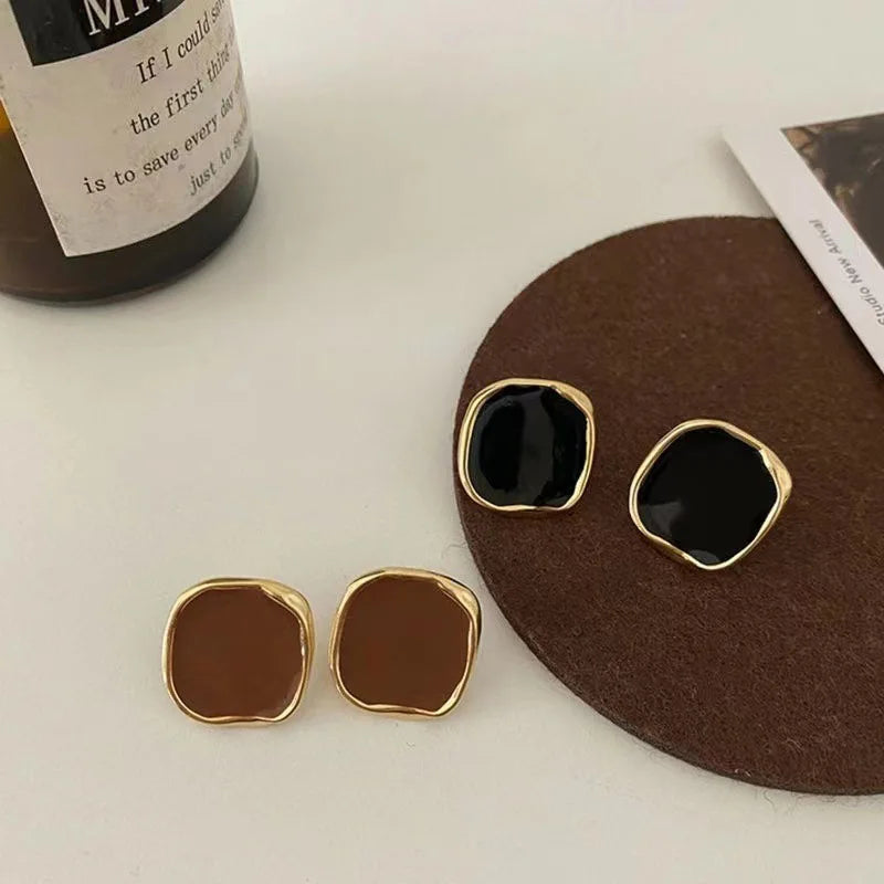 French Vintage Square Earrings