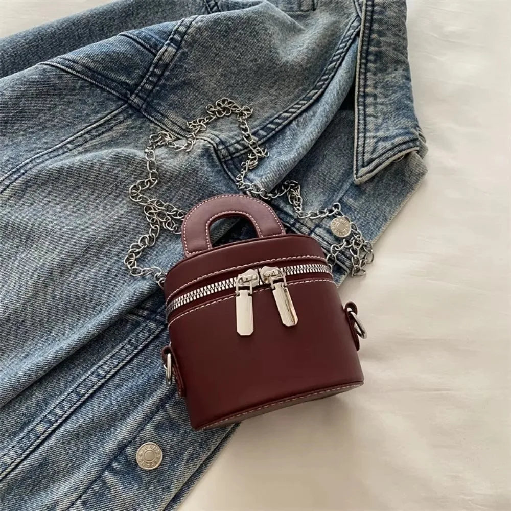 Mini Chain Box Crossbody Bag