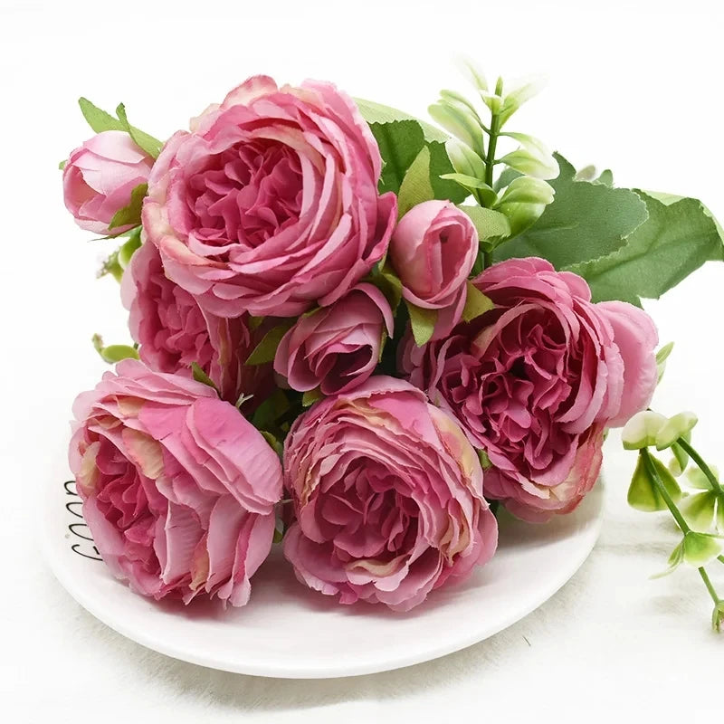 Artificial Rose & Peony Flowers