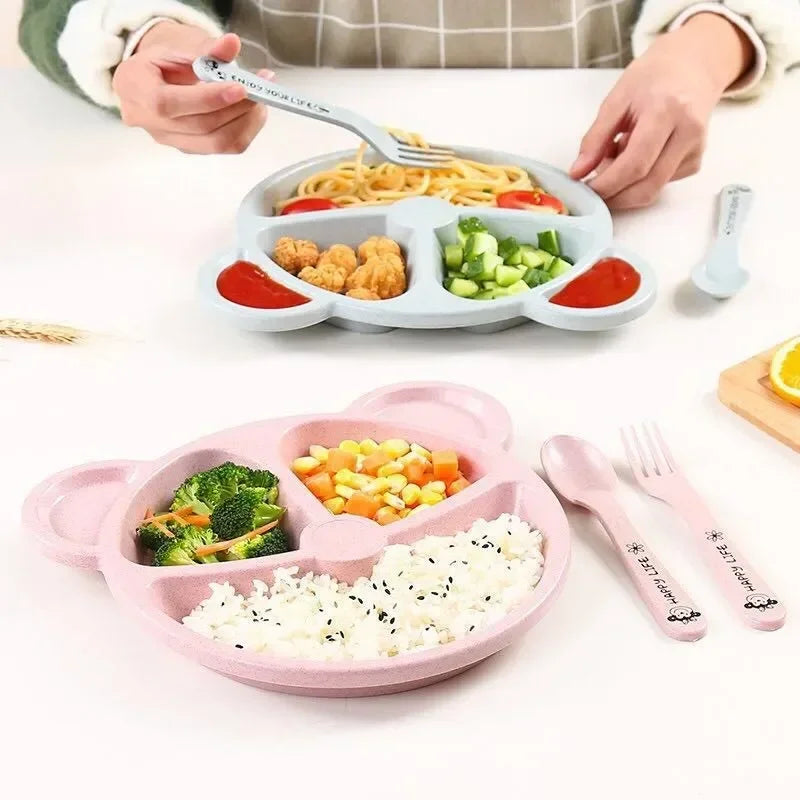 🍽️ Baby Bear Feeding Tableware Set