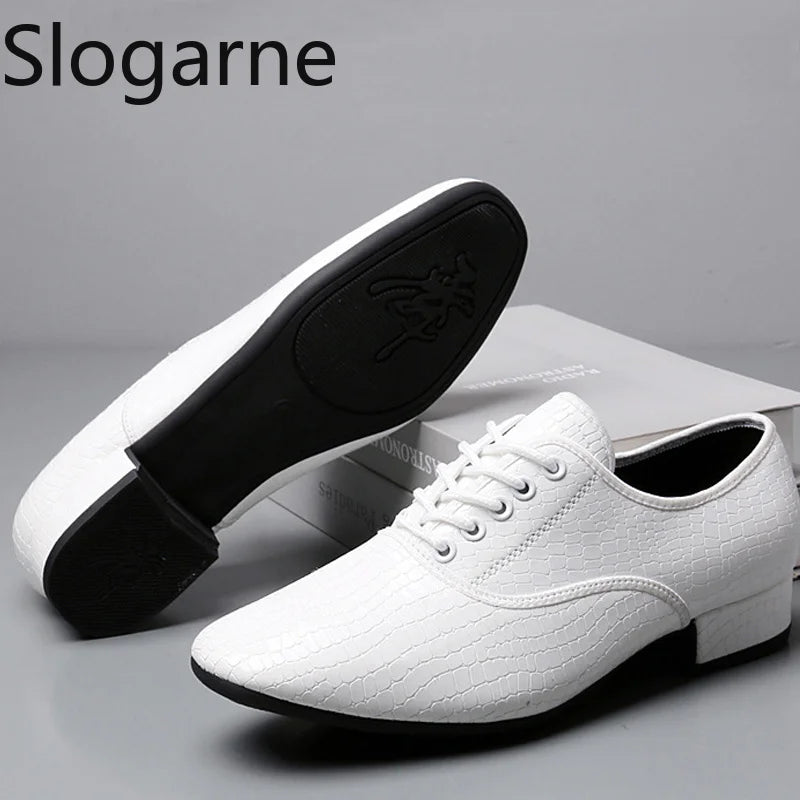 Men's White Ballroom Dance Shoes