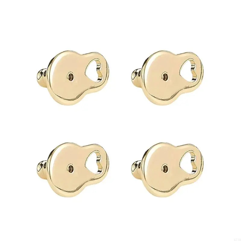 Heart Earring Lifters for Heavy Earrings – 4 Pcs