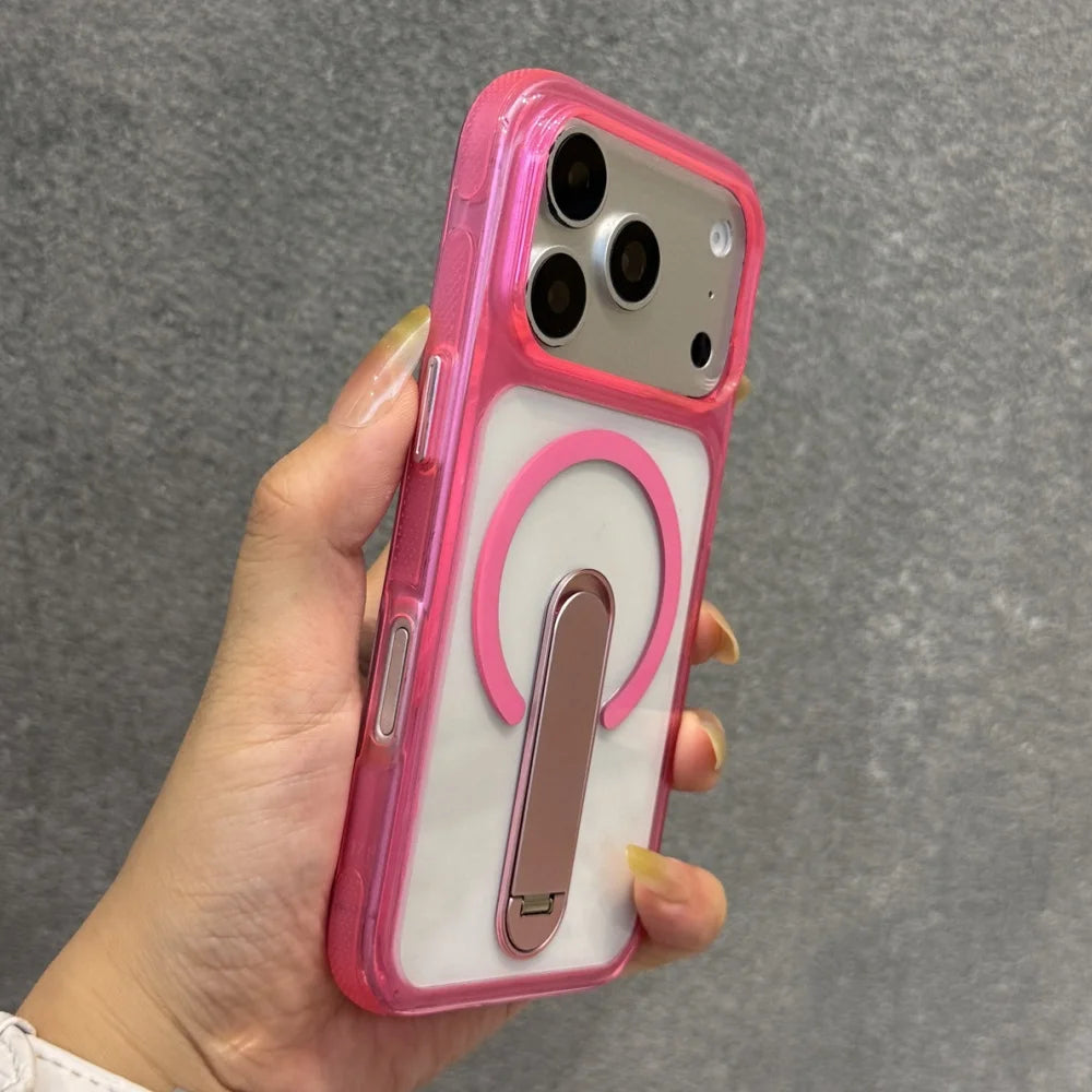🔄 Hidden Fold Stand Magnetic Phone Case