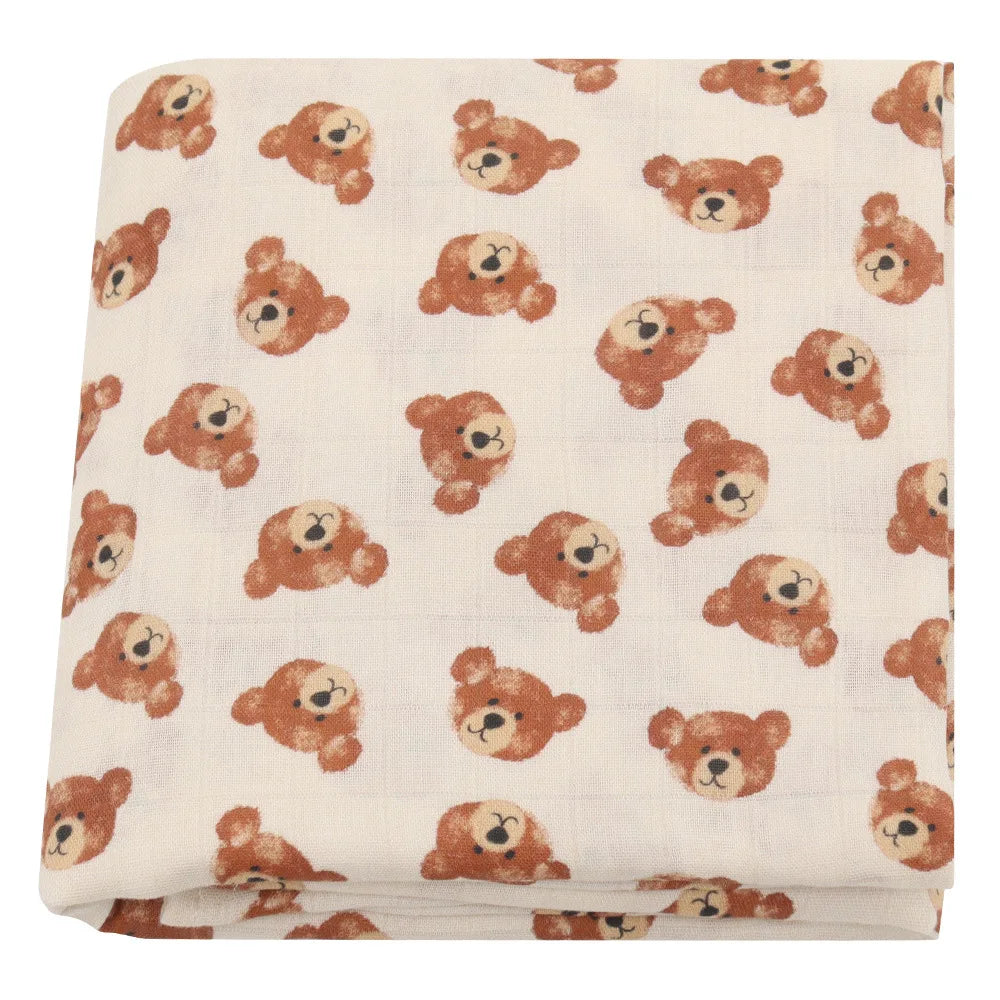 Bamboo Muslin Baby Swaddle Blanket 120cm