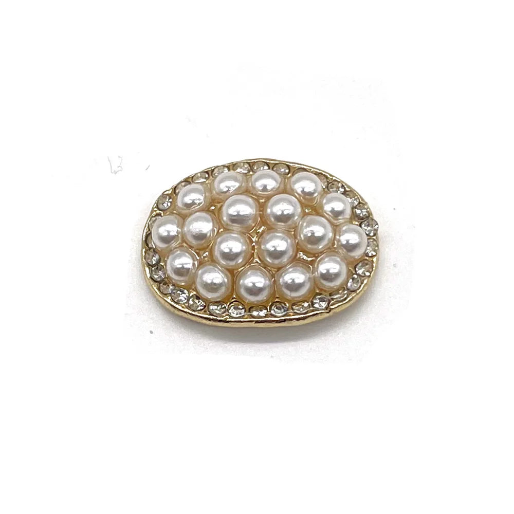 Rhinestone Pearl Shoe Charms
