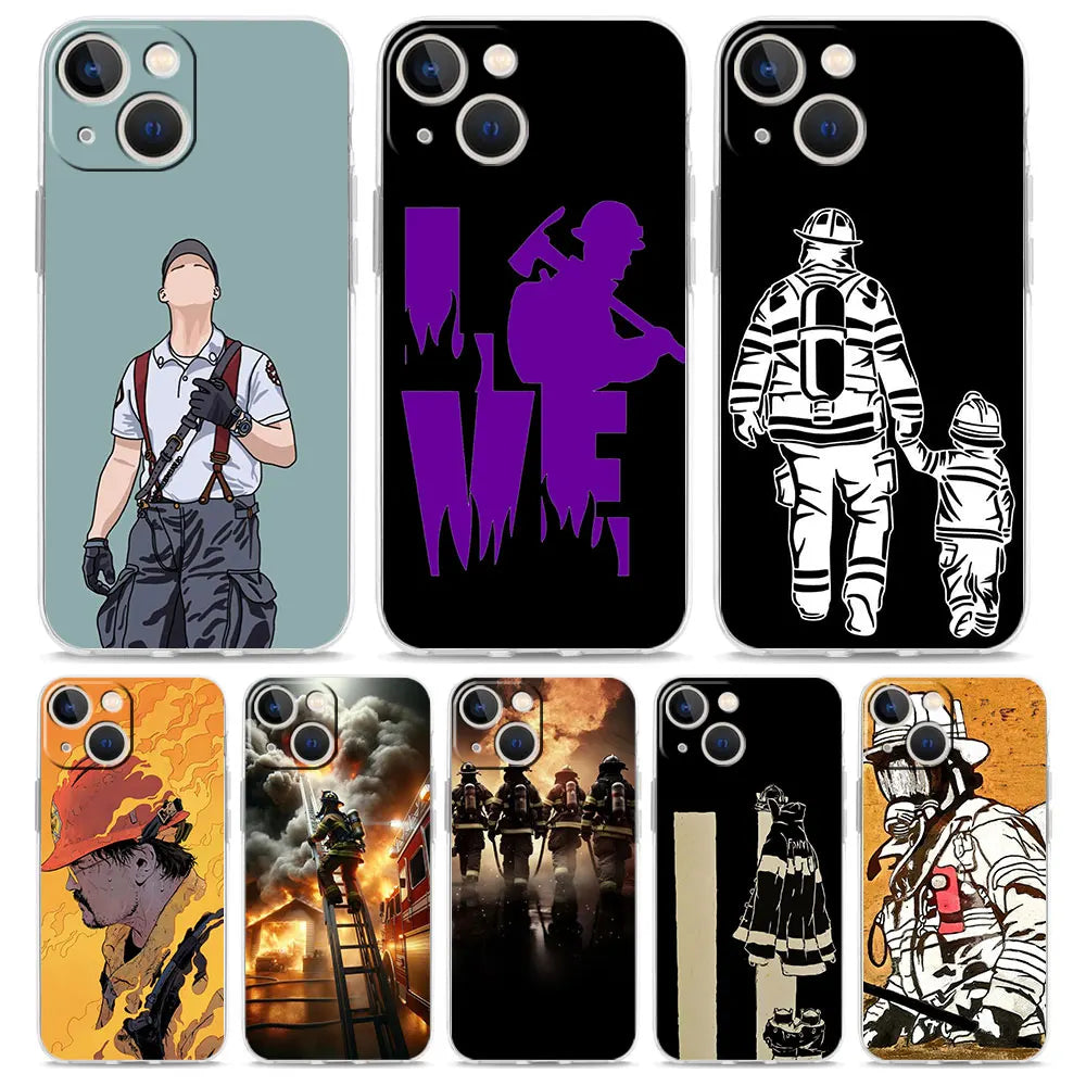 Firefighter Clear iPhone Case