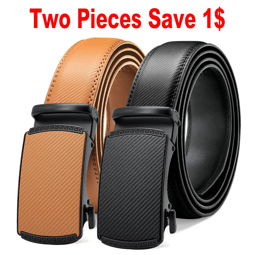 Men's Automatic Leather Ratchet Belt