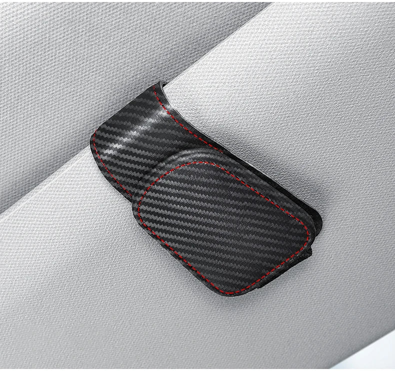 🚗 Car Sun Visor Glasses & Card Clip