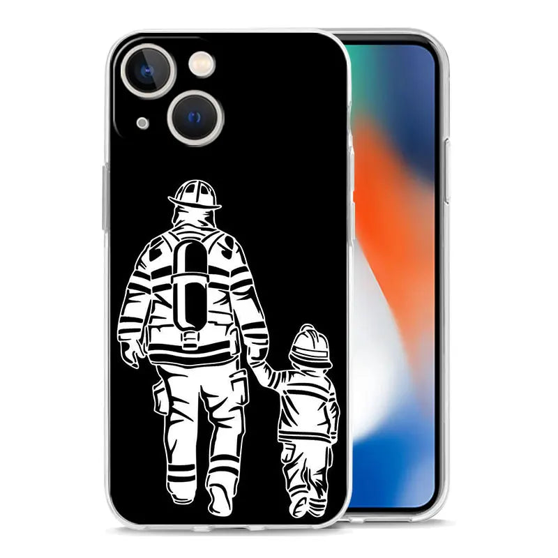 Firefighter Clear iPhone Case