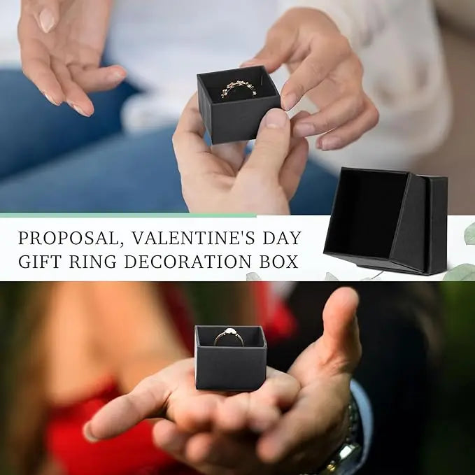 Black Square Jewelry Gift Box