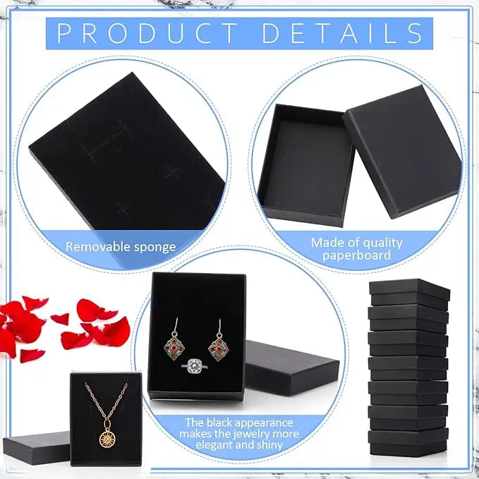 Black Square Jewelry Gift Box