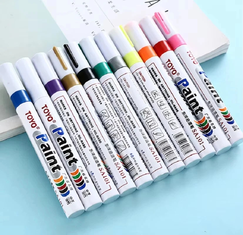 ✍️ White Tire Paint Marker Pen