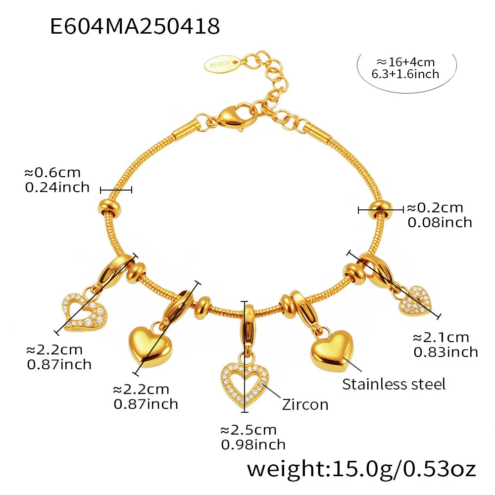❤️ Nivora Heart CZ Bracelet
