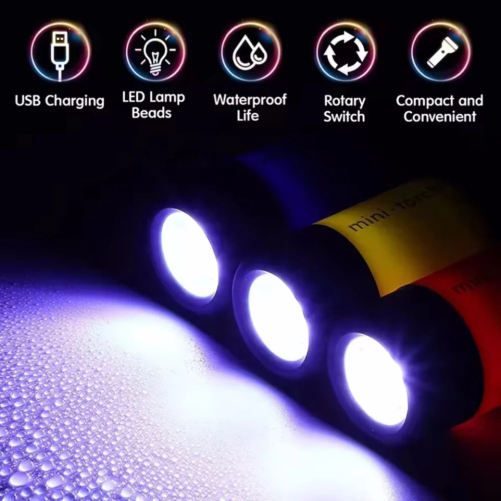 🔦 USB Rechargeable Mini Flashlight