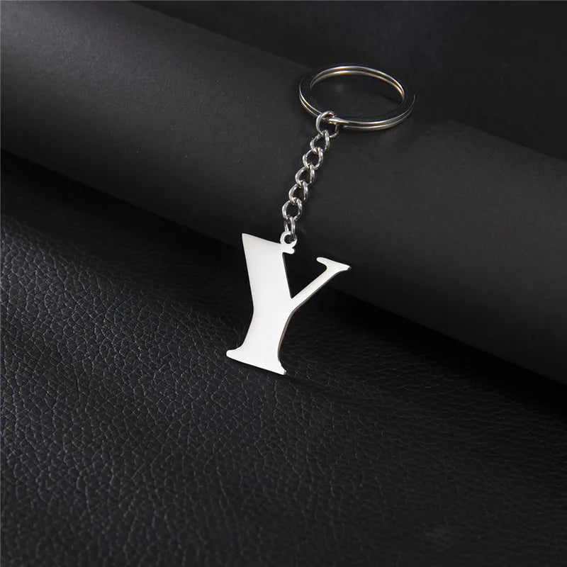 Initial Letter A–Z Keychain