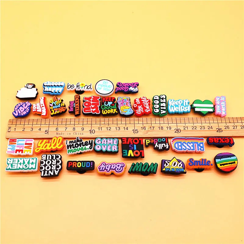 Positive Message Shoe Charms