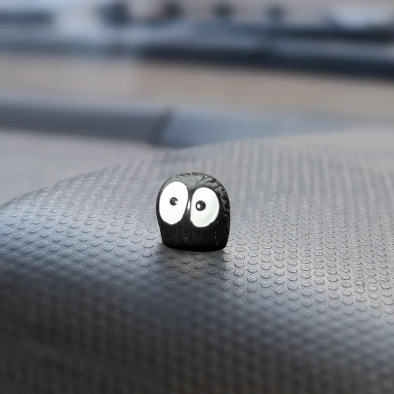👾 Cute Black Elf Car Decoration Set