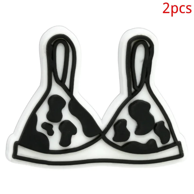 Leopard Print Shoe Buckle Charms
