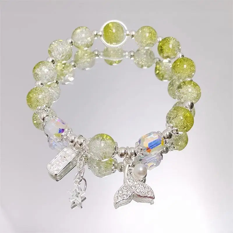 Lucky Bead Butterfly Charm Bracelet