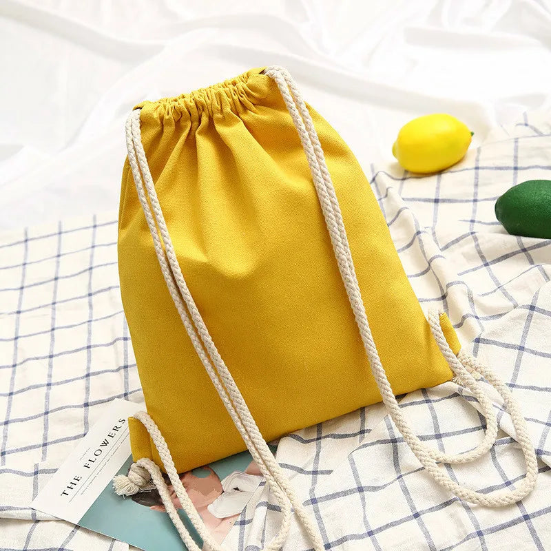 Canvas Drawstring Backpack