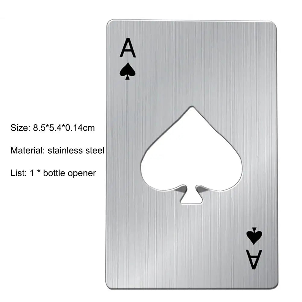 Ace of Spades Card Bottle Opener