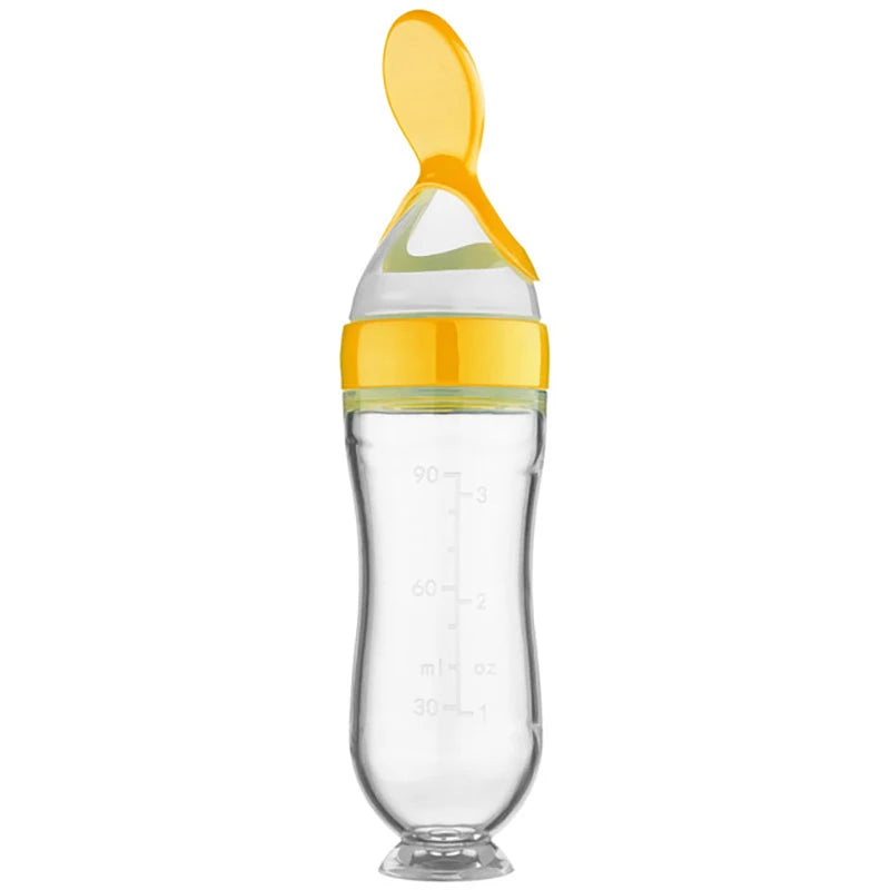 🥣 Baby Silicone Feeding Spoon Bottle