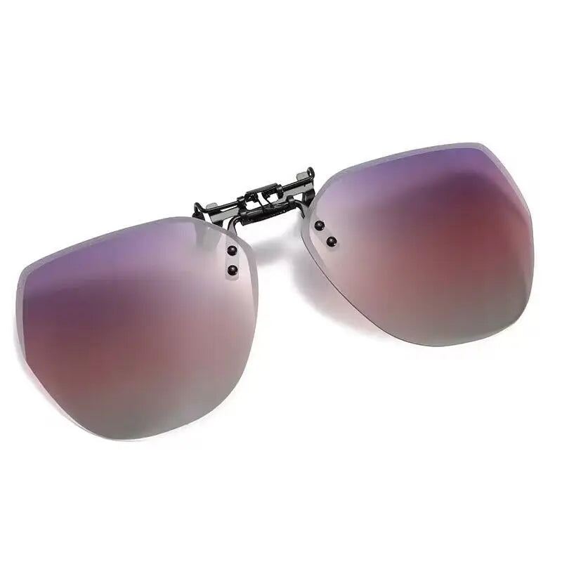 Flip-Up Polarized Clip-On Sunglasses