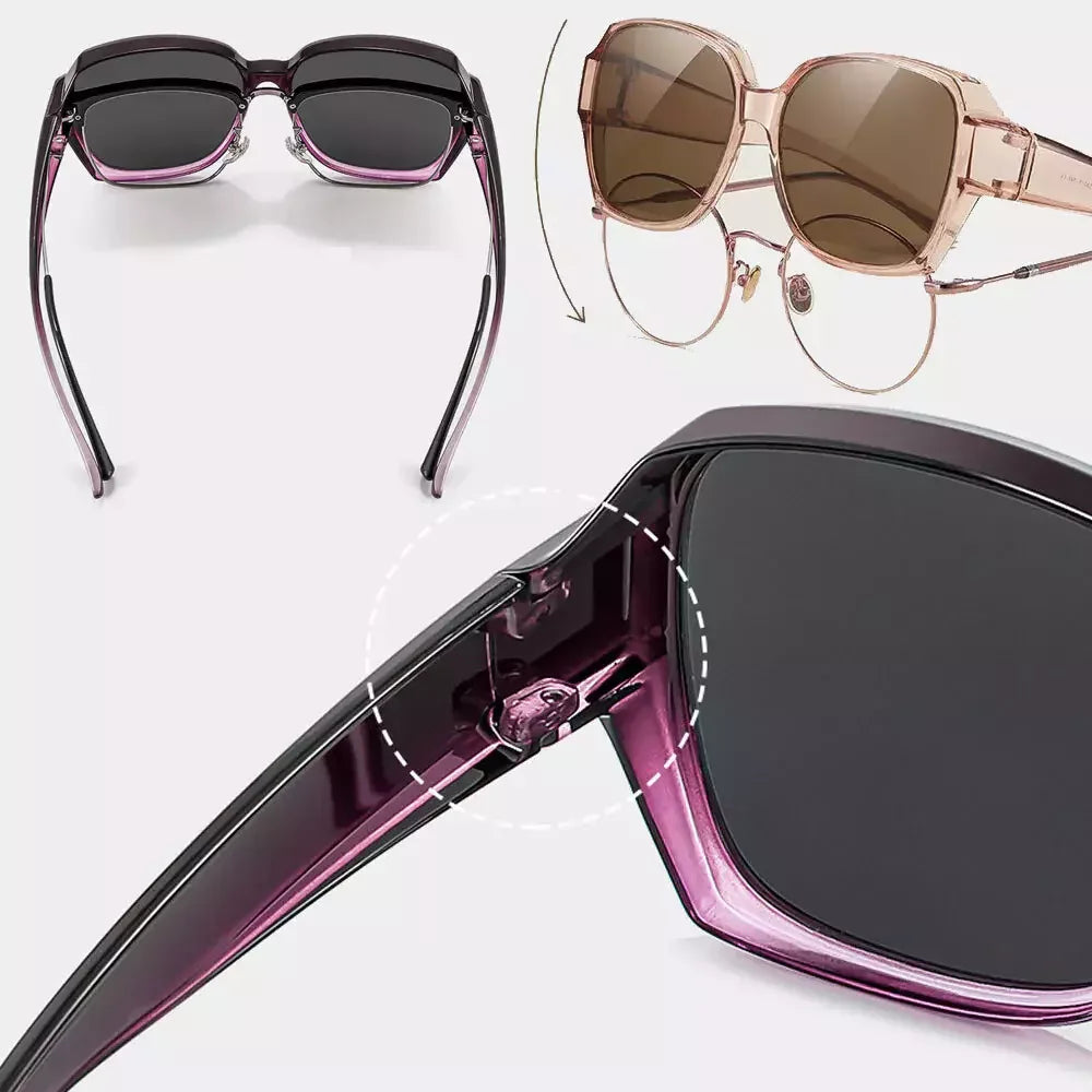 Fit-Over Polarized Wraparound Sunglasses