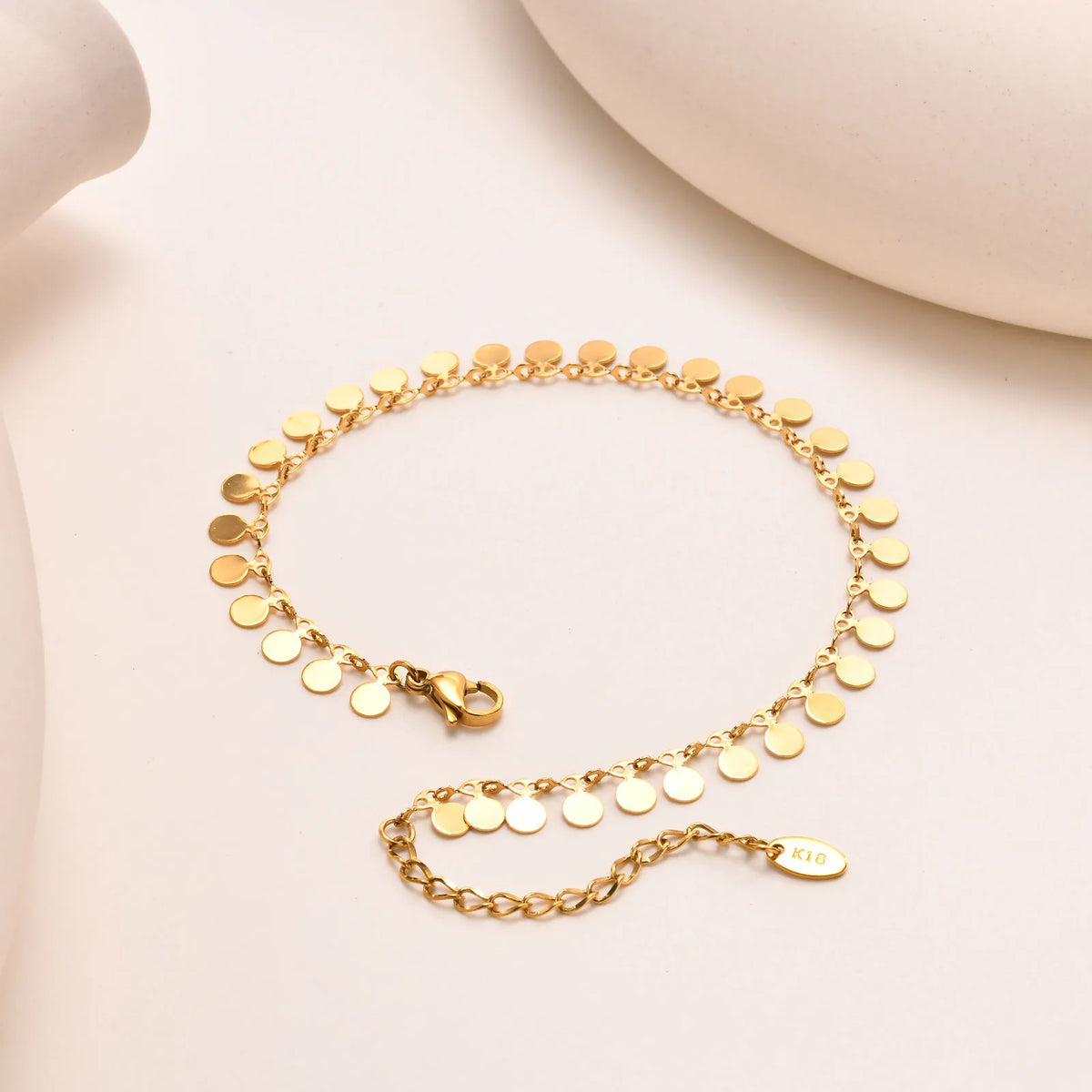 Waterproof Coin Charm Anklet