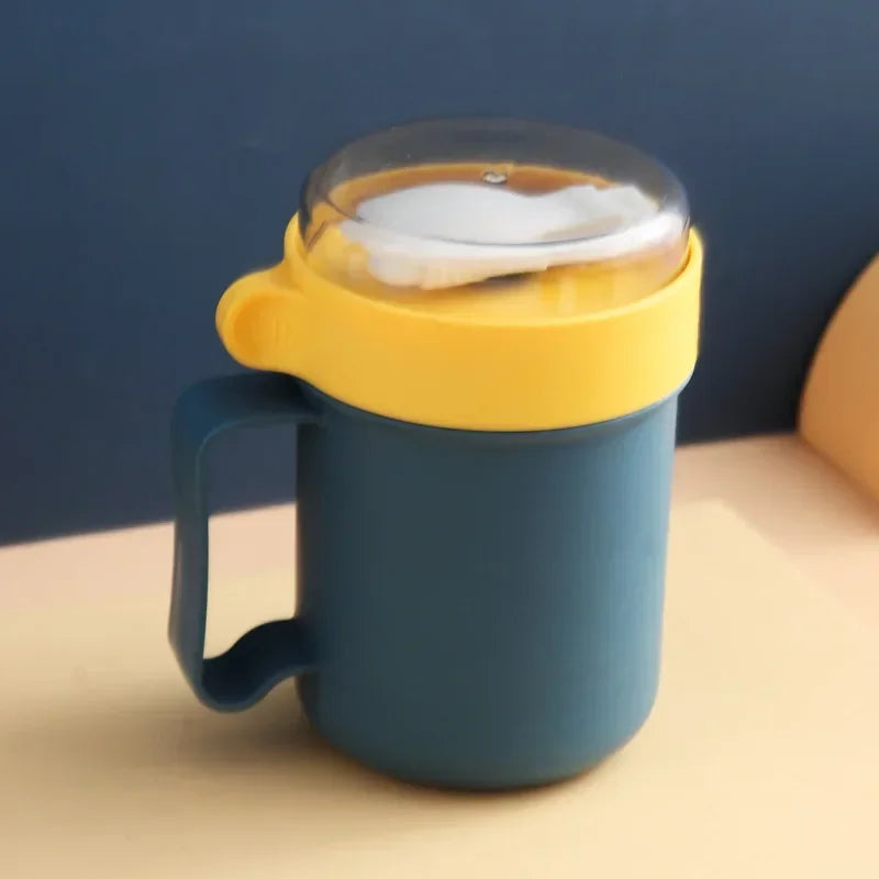 Breakfast Cup with Lid & Spoon 500ml