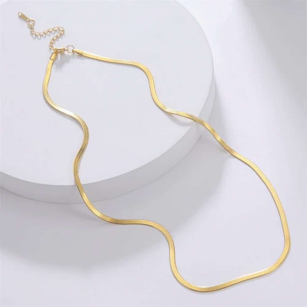 🐍 Stainless Steel Snake Chain Necklace