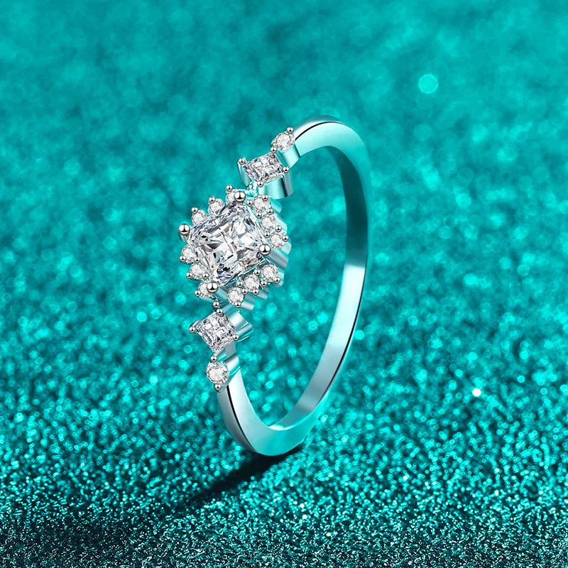 Princess Cut Moissanite Ring