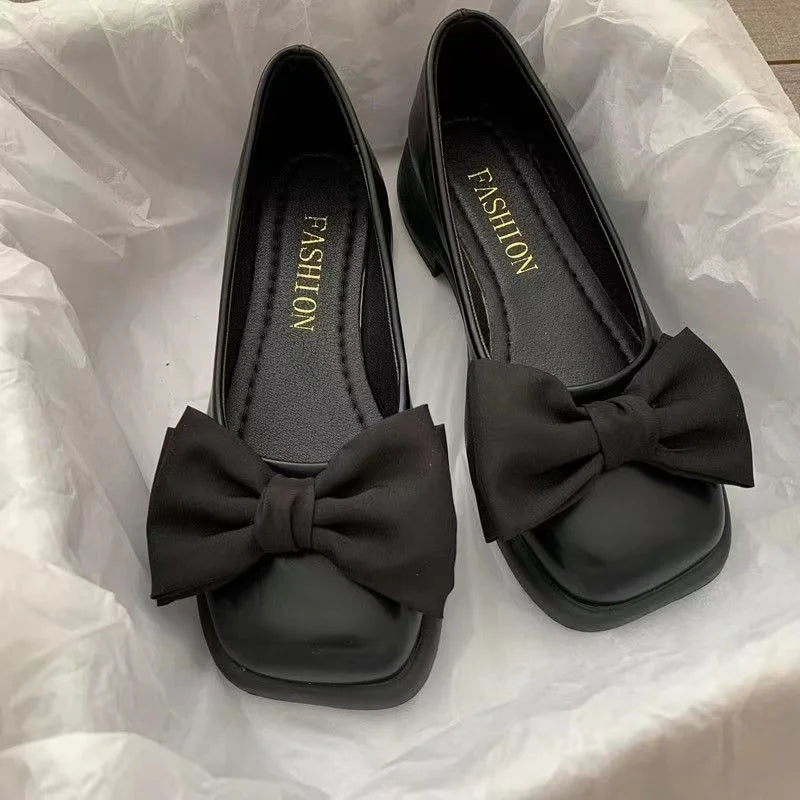Women's Bow Mary Jane Heels