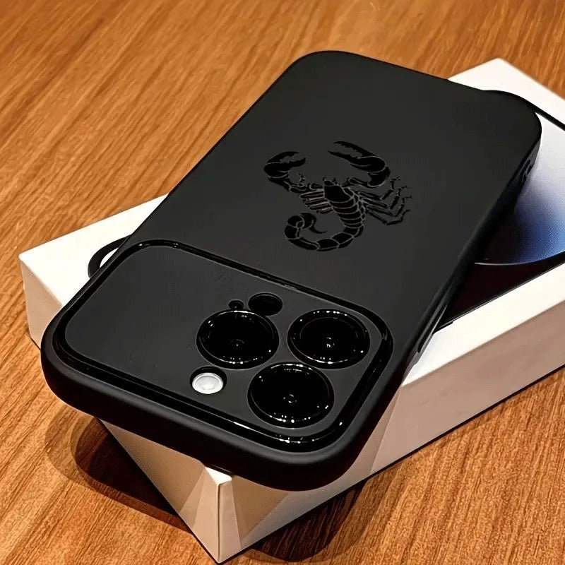 🦂 Black Scorpion Protective Phone Case